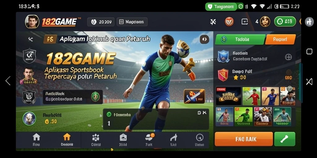 Tampilan gameplay menarik dari 182GAME dalam Sportsbook.