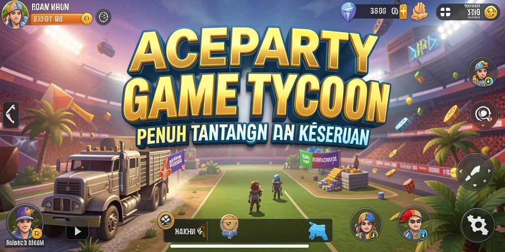 Tampilan gameplay Aceparty yang menarik dan penuh warna.