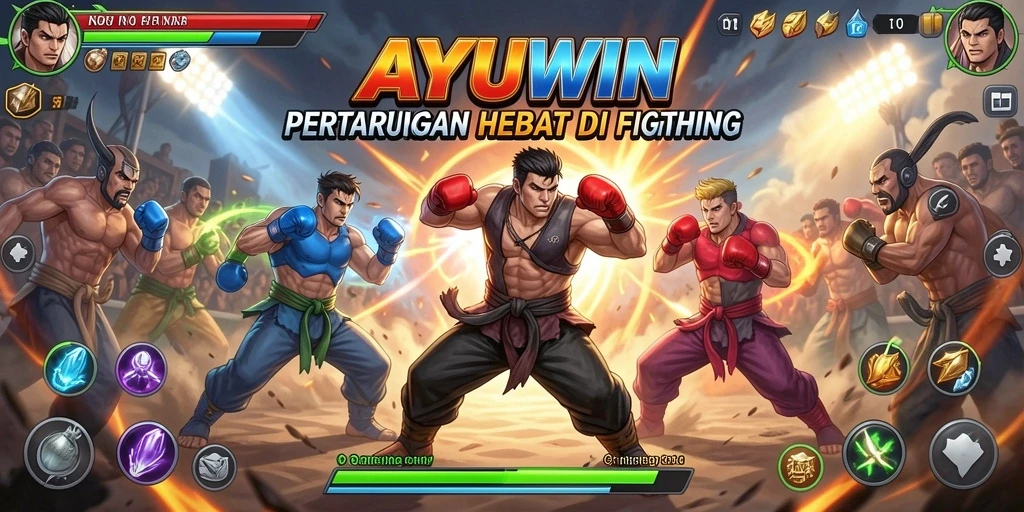 Tangkapan layar AYUWIN yang menunjukkan aksi pertarungan yang menegangkan.