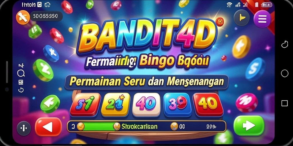 Tampilan gameplay seru dalam permainan Bingo BANDIT4D.