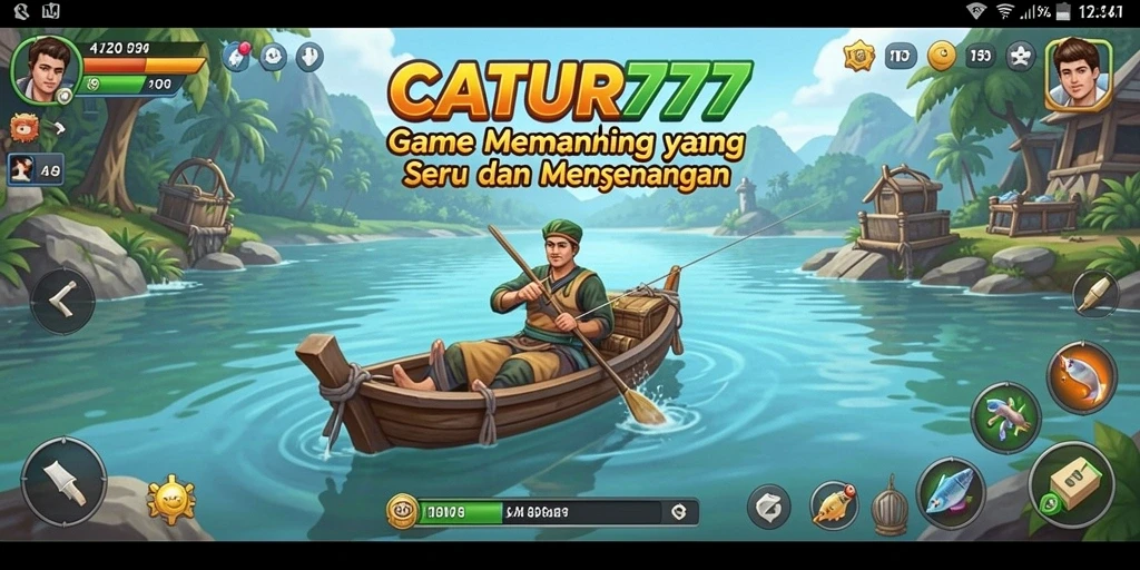 Gameplay seru memancing di CATUR777 dengan berbagai jenis ikan.