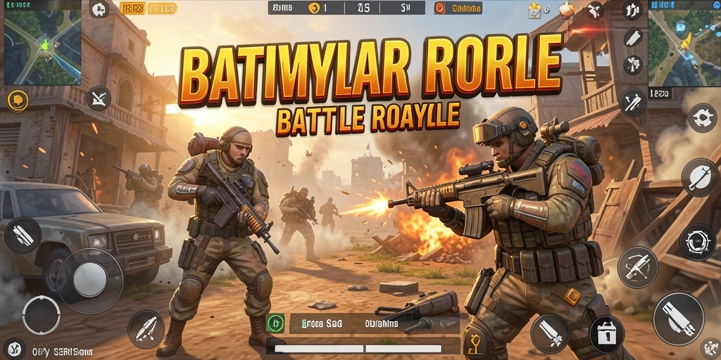 Screenshot beraksi dari gameplay Battle Royale CERI123 yang mendebarkan.