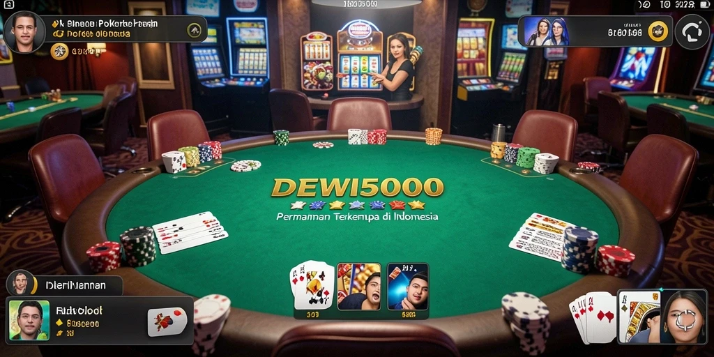 Tampilan permainan Poker yang menarik dan mengasyikkan.