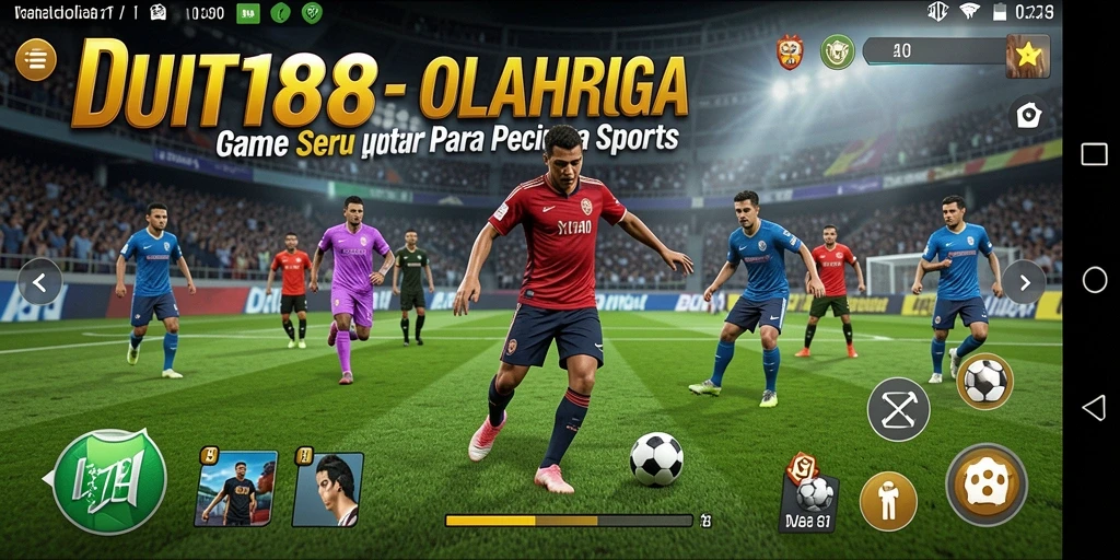 Tampilan gameplay seru dalam DUIT188 dengan aksi olahraga yang mendebarkan.