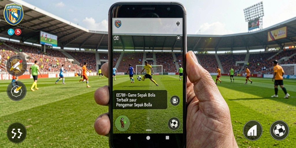 Tampilan aksi seru dalam permainan sepak bola EE789.