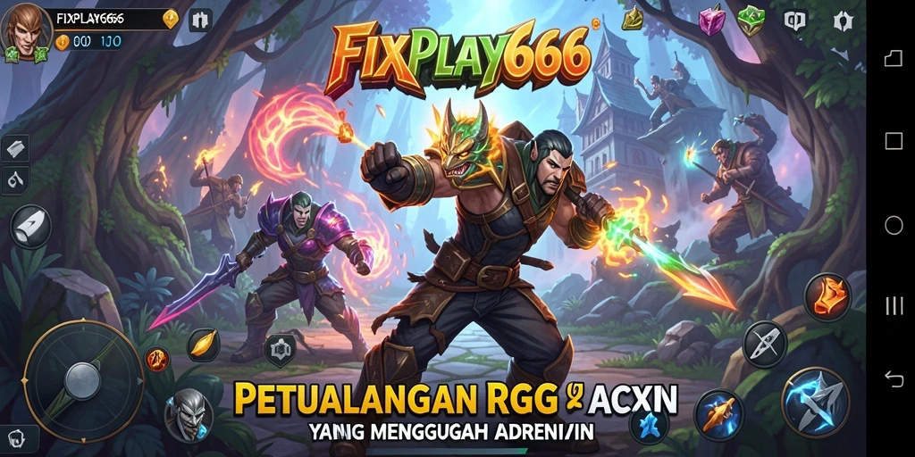 Screenshot menampilkan pertarungan seru dalam FIXPLAY666 dengan aksi ARPG yang menarik.