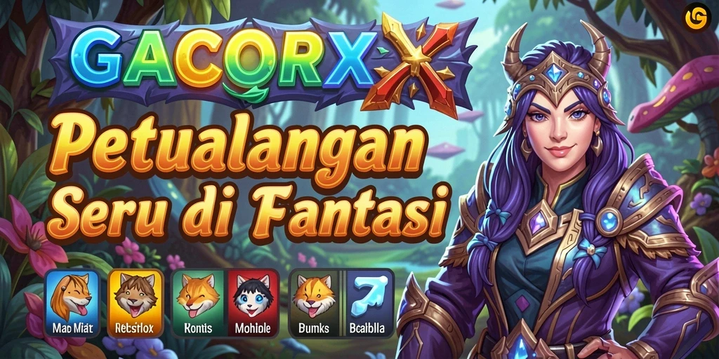 Tampilan menarik dari gameplay GACORX yang penuh petualangan.