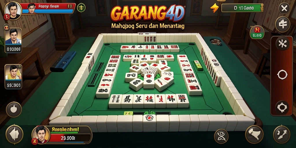 Gameplay menarik dalam GARANG4D menampilkan Mahjong yang seru.