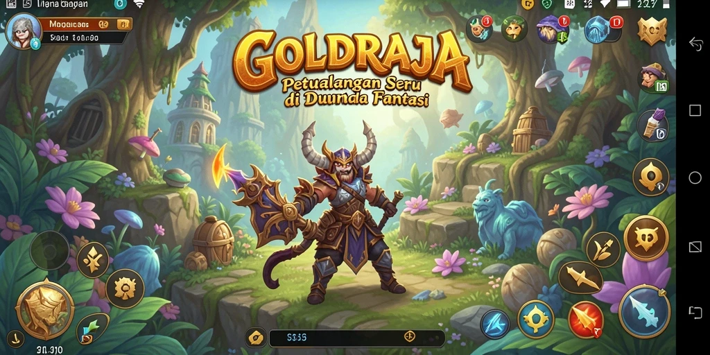 Screenshot gameplay GOLDRAJA menampilkan aksi seru dalam petualangan.
