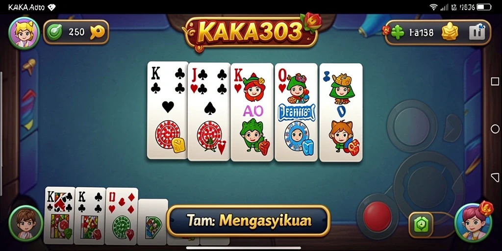 Screenshot gameplay KAKA303 yang menampilkan tantangan domino seru.