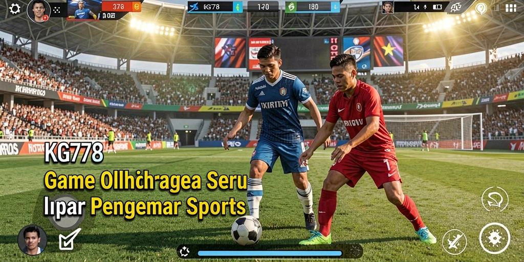 Tampilan dari KG778 menampilkan gameplay olahraga yang seru dan mendebarkan.