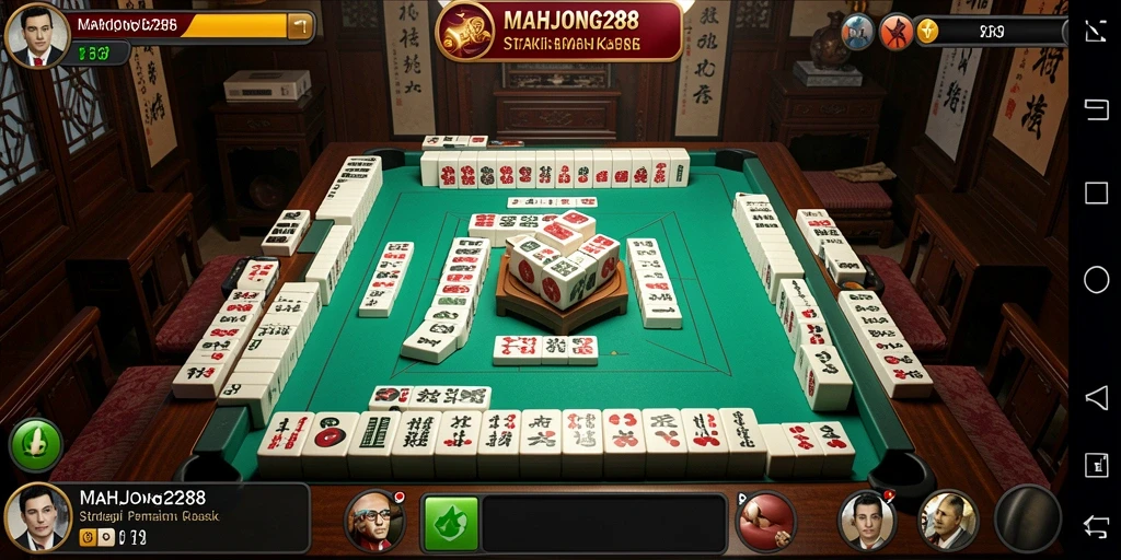 Tampilan gameplay menarik dari MAHJONG288 yang menantang strategi.