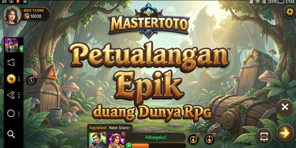 Screenshot gameplay RPG MASTERTOTO menampilkan aksi seru dan karakter unik.