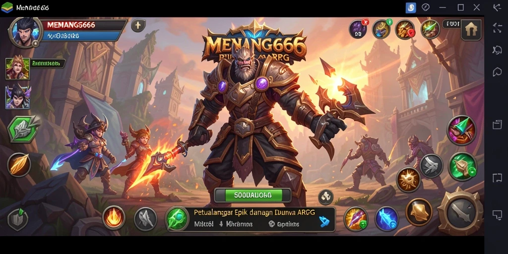 Tampilan gameplay menakjubkan MENANG666 dalam aksi ARPG.
