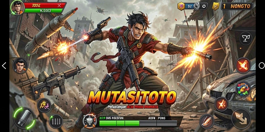 Tampilan seru gameplay MUTASITOTO dengan aksi penuh adrenalin.