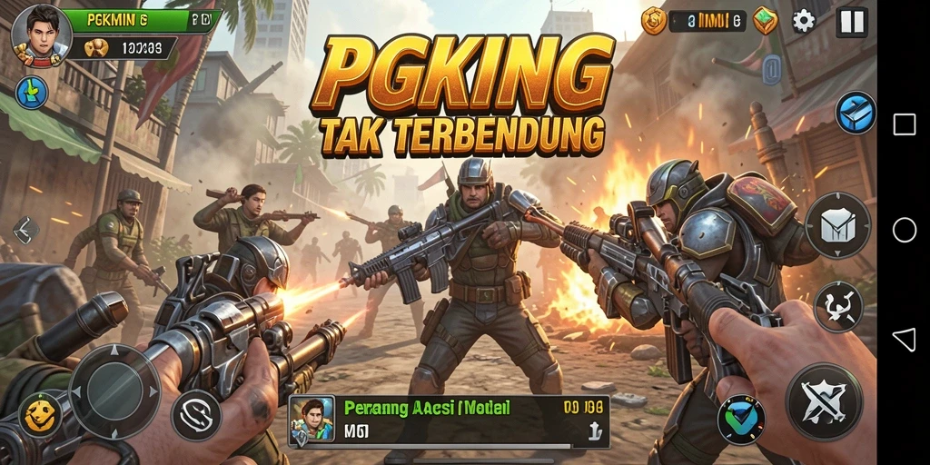 Tampilan gameplay seru dari PGKING dengan aksi menegangkan.