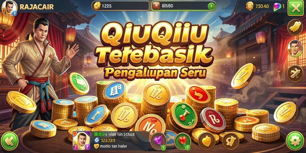 Tampilan utama gameplay QiuQiu yang penuh aksi.