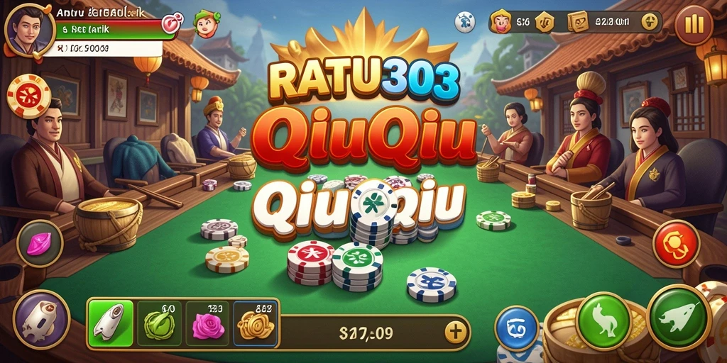 Tampilan menarik dari game QiuQiu RATU303 dengan gameplay yang seru.