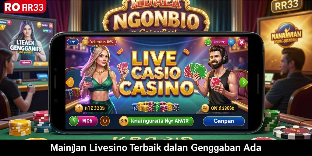 Screenshot gameplay RR33 menampilkan momen seru dalam permainan Live Casino.