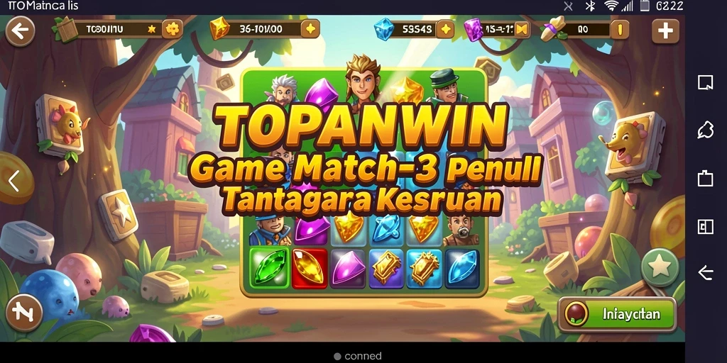 Tampilan gameplay seru dan penuh warna di TOPANWIN.